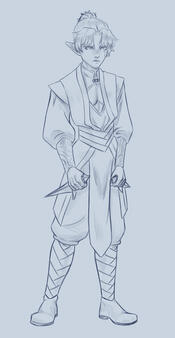 Fullbody character clean sketch