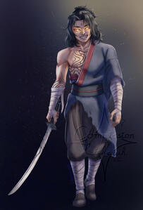 Full-body rendered commission
